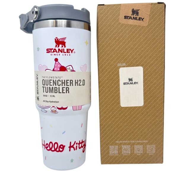 Stanley Hello Kitty Quencher H2.0 Tumbler 30 Oz Stainless Steel Vacuum Insulated - Picture 1 of 5